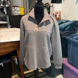 Elegant Gray Cowl Neck Women's Sweater